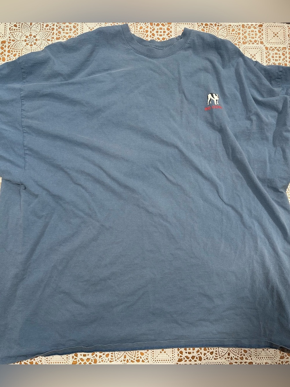 2006 Big Dogs 5X Bite Me Blvd Graphic T Shirt Blue Y2K Dog Humor